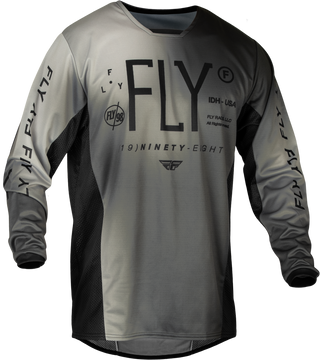 Fly Racing 2024 Kinetic Prodigy Jersey - Black Light Grey