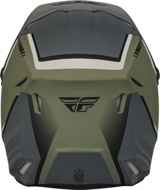 Fly Racing Youth Kinetic Vision Helmet - Olive Green/Grey