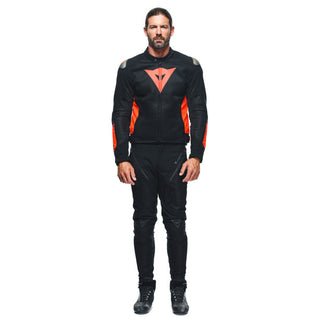 Dainese Energyca Air Tex Jacket - Black/Fluo-Red