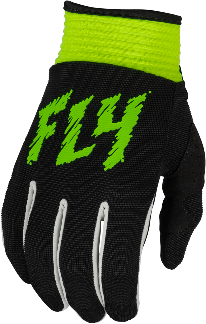 Fly Racing 2024 F-16 Youth Gloves - Black Neon Green