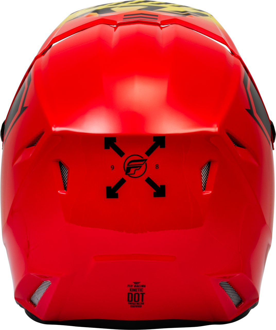 Fly Racing Kinetic Menace Helmet - Red/Black/Yellow