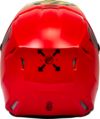 Fly Racing Kinetic Menace Helmet - Red/Black/Yellow