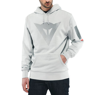 Dainese Fade Hoodie - Glacier-Gray/Dark-Gray/Red