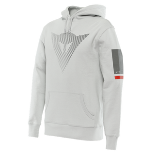 Dainese Fade Hoodie - Glacier-Gray/Dark-Gray/Red