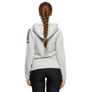 Dainese Fade Lady Hoodie - Glacier-Gray/Dark-Gray/Red