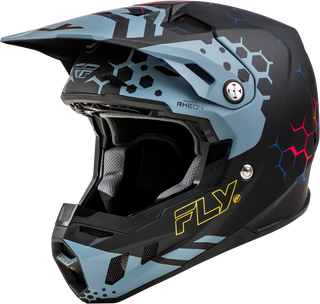 Fly Racing Formula Cc Tektonic Helmet - Matt Black Slate Blue