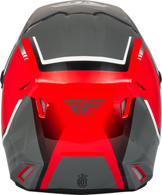 Fly Racing Youth Kinetic Vision Helmet - Red/Grey