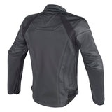 Dainese Fighter Perforated Leather Jacket - Black/Black