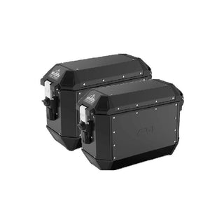 Givi Trekker Alaska Alloy Panniers 36L Monokey Cases Pair - Black