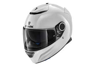 Shark Spartan Blank Helmet White