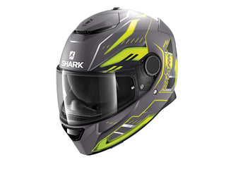 Shark Spartan Antheon Helmet Anth/Yellow/Black