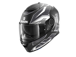 Shark Spartan Antheon Helmet Black/White/Black