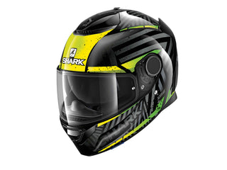 Shark Spartan Kobrak Helmet Black/Yellow/Green