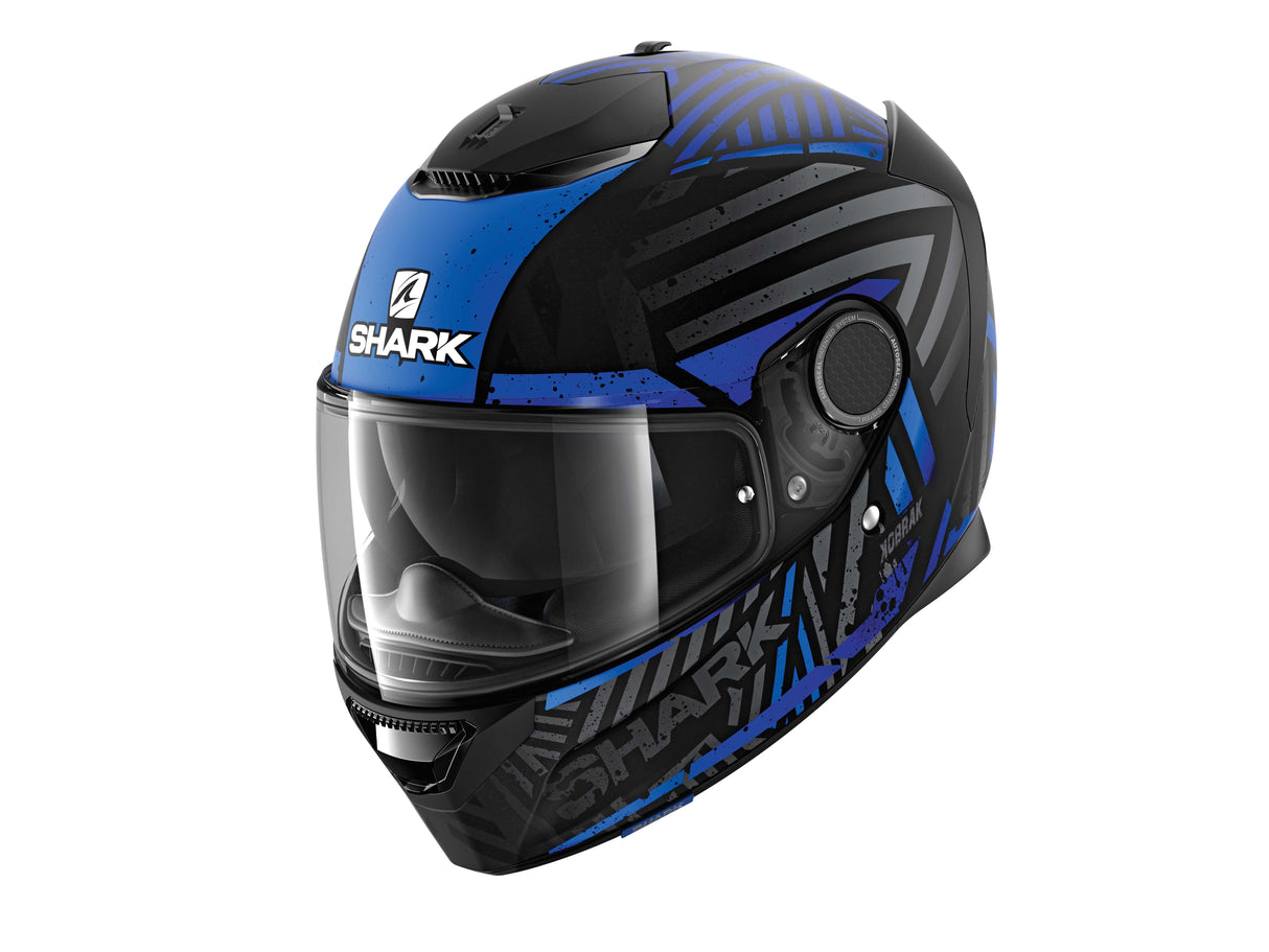 Shark Spartan Kobrak Helmet Black/Blue/Blue
