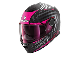 Shark Spartan Kobrak Helmet Black/Violet/Violet