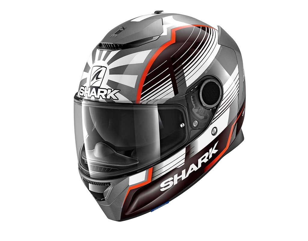 Shark Spartan Replica Zarco Malaysian GP Helmet Anth/White/Red