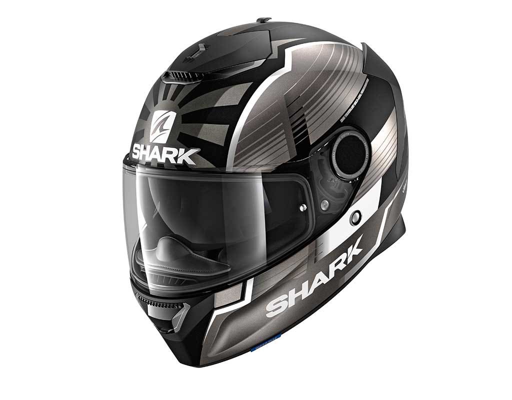 Shark Spartan Replica Zarco Malaysian GP Helmet Black/Anth/Silver