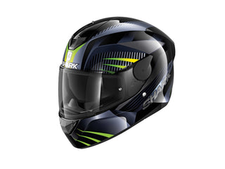 Shark D-Skwal 2 Mercurium Helmet Black/Anth/Green