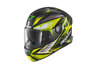 Shark Skwal 2 Draghal Helmet Black/Green/Yellow