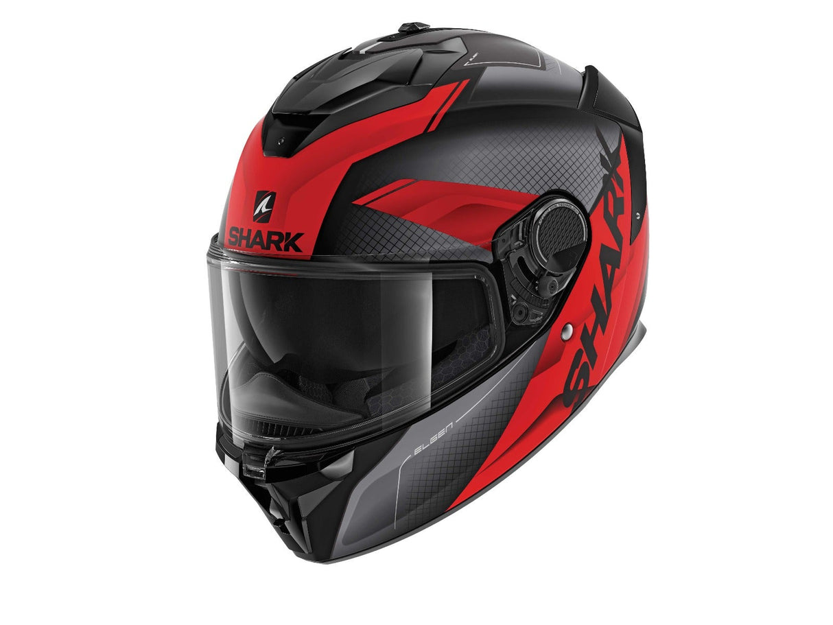 Shark Spartan GT Elgen Helmet Black/Anth/Red