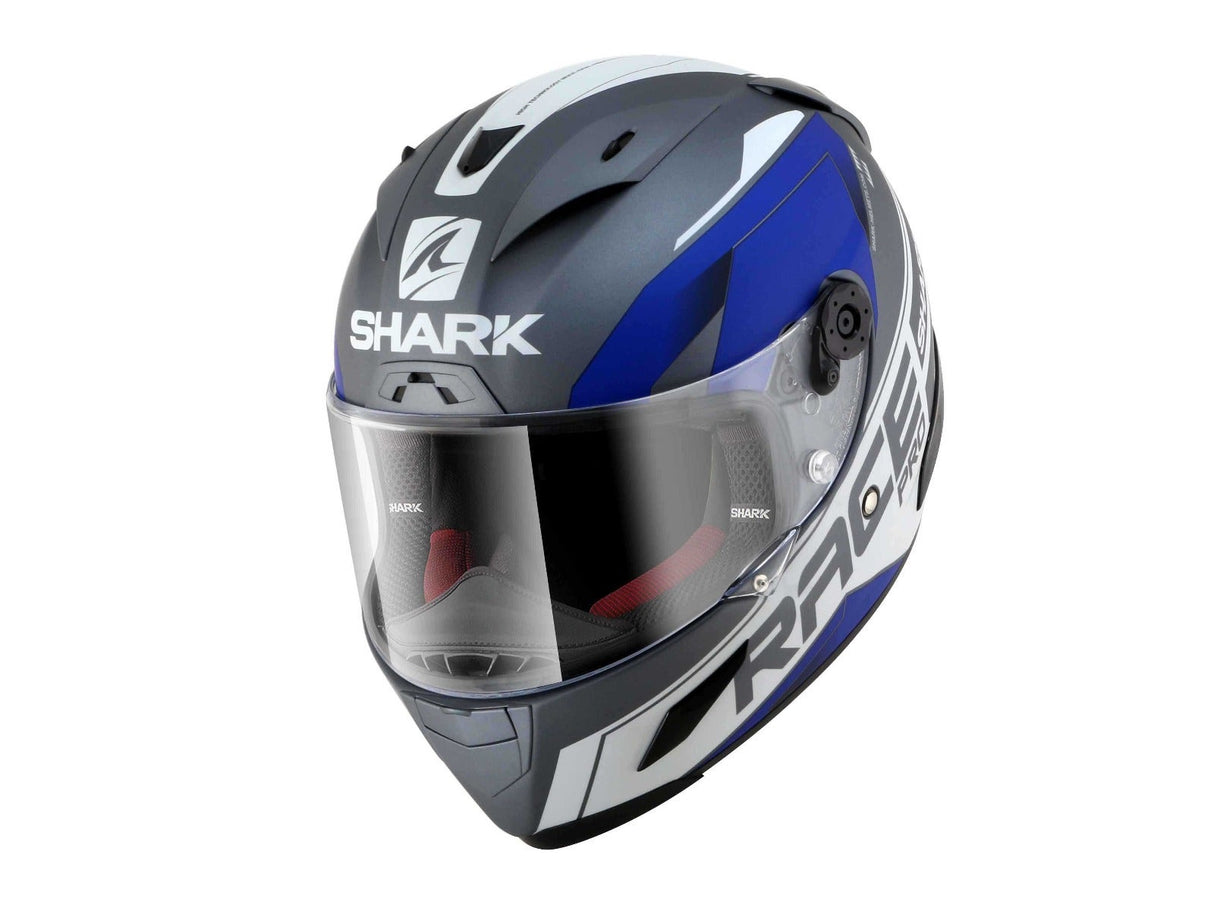 Shark Race-R Pro Sauer Helmet Anth/White/Blue
