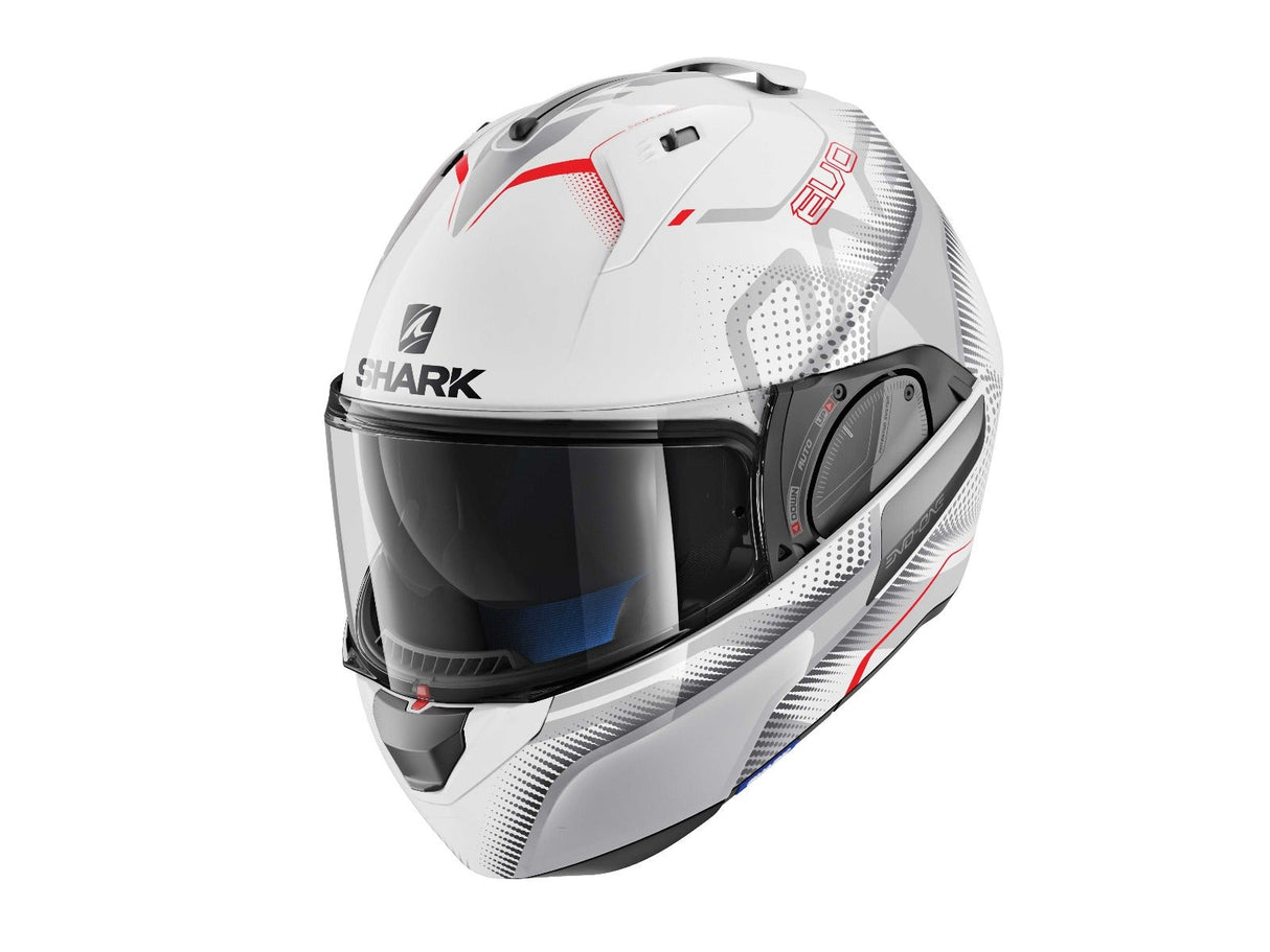 Shark Evo-One 2 Keenser Helmet White/Silver/Red