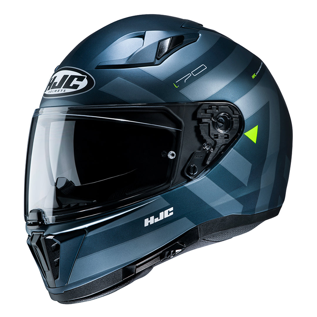 HJC i70 Watu MC4SF Motorcycle Helmet - Flat Blue Fluro
