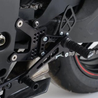 R&G Adjustable Rearsets for Kawasaki ZX6R '07- RACE SETUP