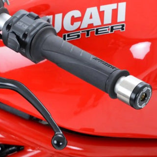 R&G Bar End Sliders for Renthal, LSL Bars, Ducati 848/Diavel, Monster 1200 & S '14-, KTM RC125/200 '14-