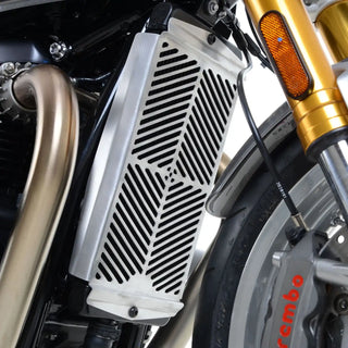 R&G Stainless Steel Radiator Guard for the Triumph Thruxton 1200/R '16-, Speed Twin 1200 '19-'21 & Speed Twin 900 '22-