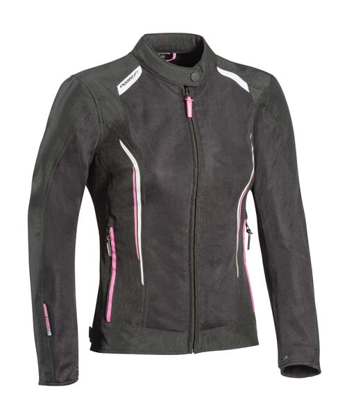 Ixon Cool Air Lady Textile Jacket - Black/White/Pink