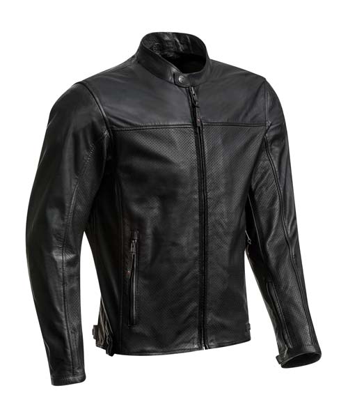 Ixon Crank Air Leather Jacket - Black