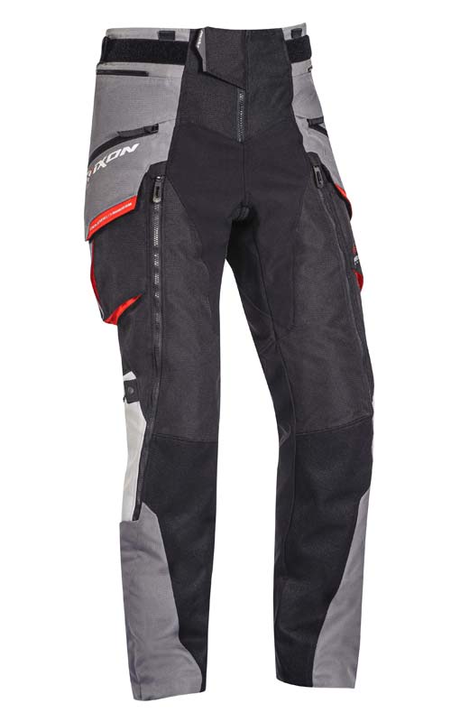 Ixon Ragnar Textile Pants - Black/Grey/Red