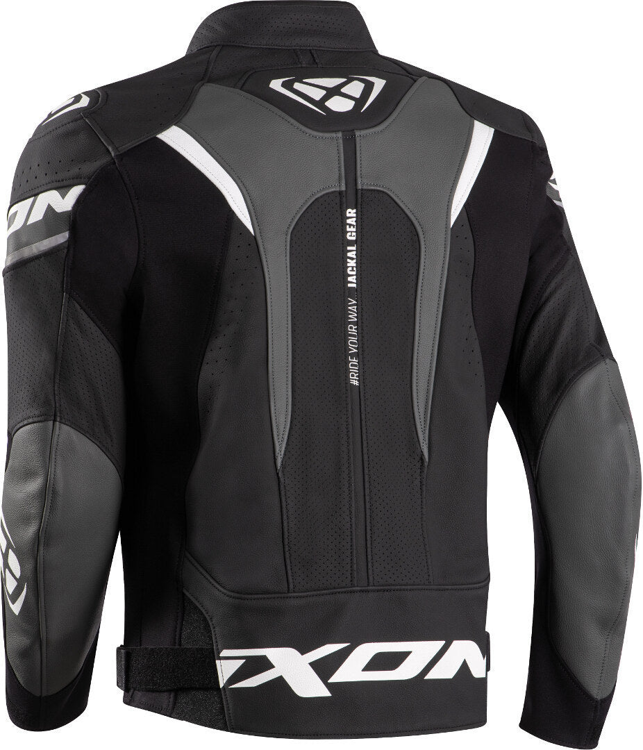 Ixon Jackal Leather Jacket Black – MotoHeaven - Main Image