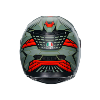 AGV K3 Decept Helmet - Matt Black/Green/Red