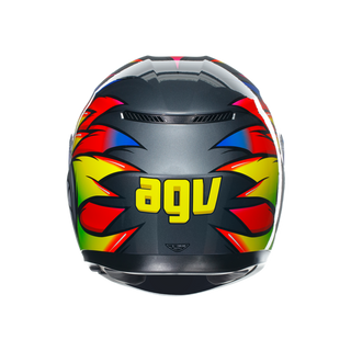 AGV K3 Birdy 2.0 Helmet - Grey/Yellow/Red