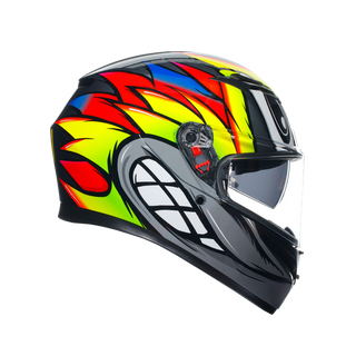 AGV K3 Birdy 2.0 Helmet - Grey/Yellow/Red