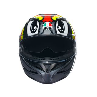 AGV K3 Birdy 2.0 Helmet - Grey/Yellow/Red