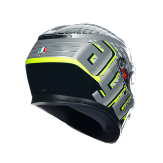 AGV K3 Fortify Helmet - Grey/Black/Yellow Fluro