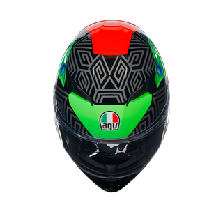 AGV K3 Kamaleon Helmet - Black/Red/Green