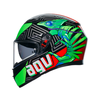 AGV K3 Kamaleon Helmet - Black/Red/Green