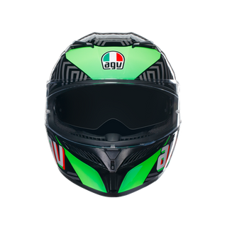 AGV K3 Kamaleon Helmet - Black/Red/Green