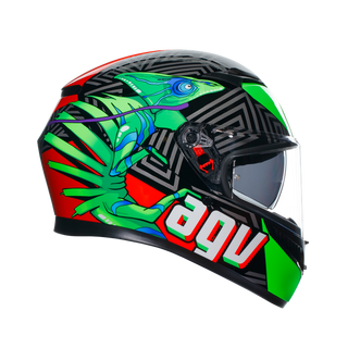 AGV K3 Kamaleon Helmet - Black/Red/Green