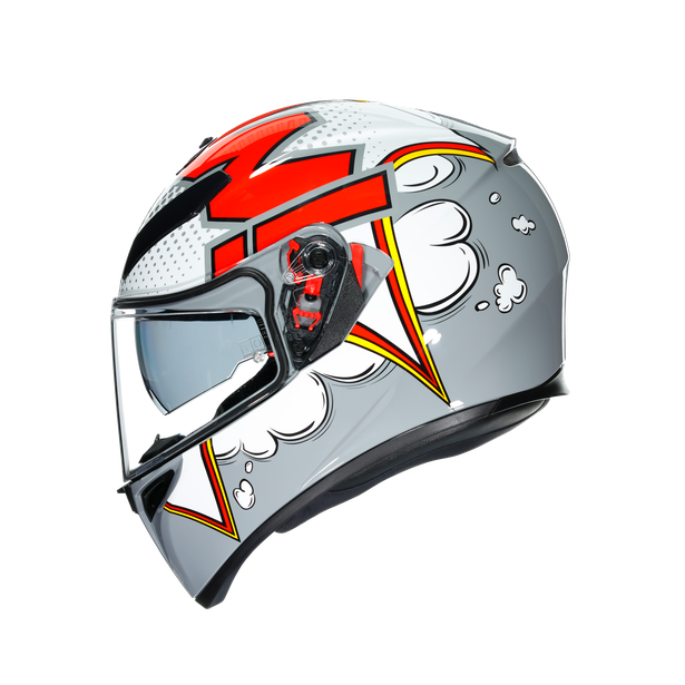AGV K3 SV Bubble Helmet - Grey/White