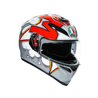 AGV K3 SV Bubble Helmet - Grey/White