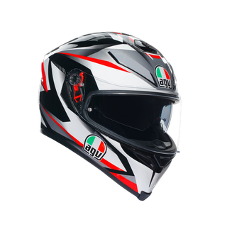 AGV K5 S Plasma Helmet - White/Black/Red