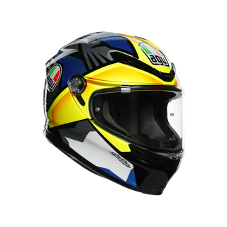 AGV K6 Joan Helmet - Black/Blue/Yellow