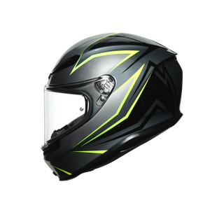 AGV K6 Flash Helmet - Grey/Black/Lime