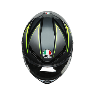 AGV K6 Flash Helmet - Grey/Black/Lime