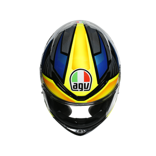 AGV K6 Joan Helmet - Black/Blue/Yellow